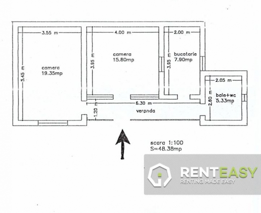 Casa + teren 600 mp de vanzare in zona Centrala